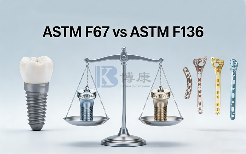 ASTM F67 및 ASTM F136: 의료용 티타늄 재료에 대한 종합 가이드